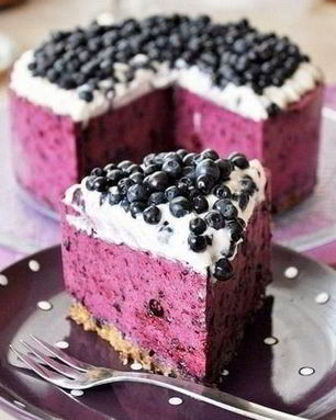 Черничный творожник