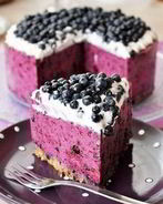 Черничный творожник