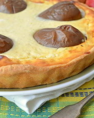 Чудесный творожник с фаршированными грушами