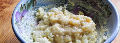 сырники с бананом и манкой. Шаг 3