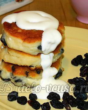 Сырники с изюмом