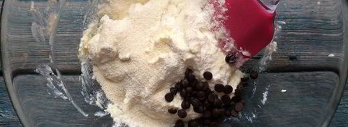 сырники с шоколадом и манговым соусом. Шаг 5