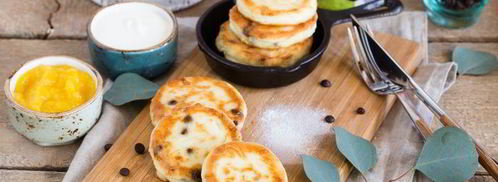 сырники с шоколадом и манговым соусом. Шаг 8