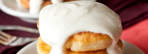 сырники с сушеной вишней. Шаг 6