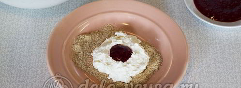 сырники с вареньем. Шаг 4