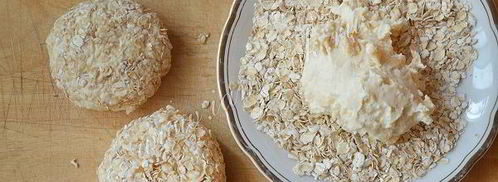 сырники с яблоком в овсяной панировке. Шаг 6