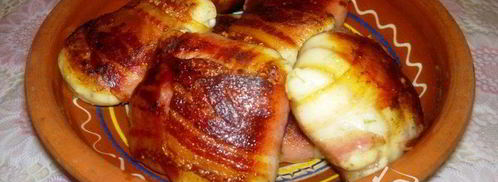 сырники с зеленью в беконе. Шаг 3