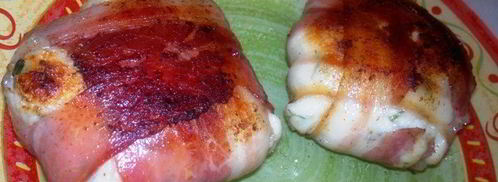 сырники с зеленью в беконе. Шаг 4