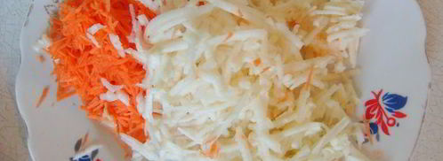 творожники с яблоком и морковью. Шаг 3