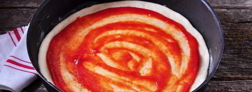 быстрое дрожжевое тесто для пиццы на воде. Шаг 9