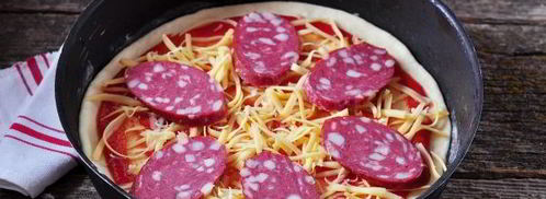 быстрое дрожжевое тесто для пиццы на воде. Шаг 10