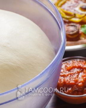 Пышное дрожжевое тесто для пиццы