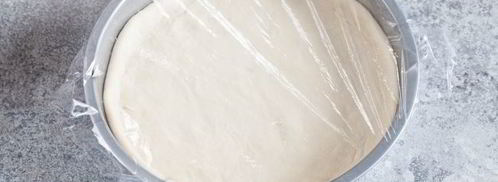 пышное дрожжевое тесто для пиццы. Шаг 9