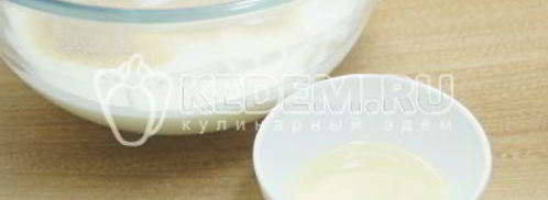 тесто на кефире для пирожков. Шаг 3