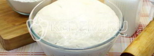 тесто на кефире для пирожков. Шаг 8