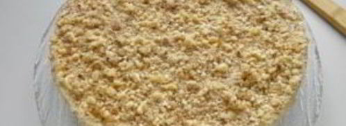 быстрый торт на сковороде со сгущенкой. Шаг 9