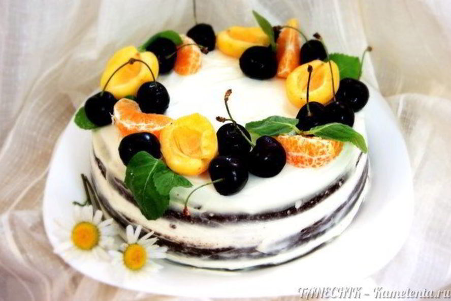 Рецепт голый шоколадный торт