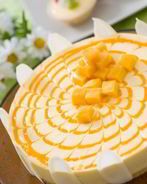 Кокосовый торт с манго