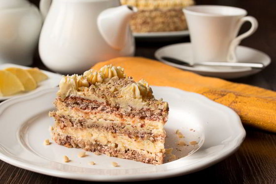 Рецепт ореховый торт с масляным кремом
