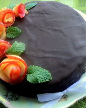 Постный шоколадный торт Именинный