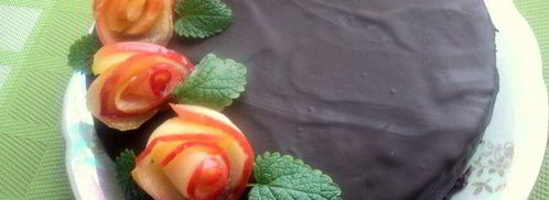 постный шоколадный торт именинный. Шаг 11