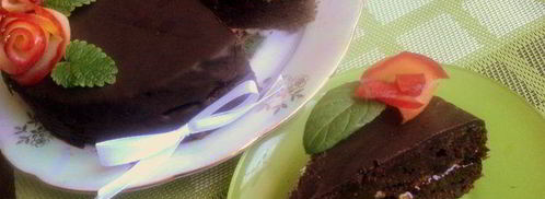 постный шоколадный торт именинный. Шаг 12