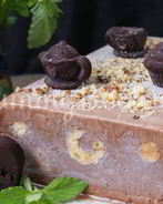 Шоколадный семифредо с бисквитом