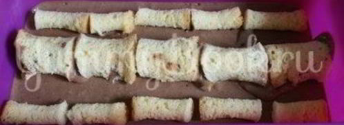 шоколадный семифредо с бисквитом. Шаг 8