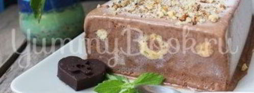 шоколадный семифредо с бисквитом. Шаг 10