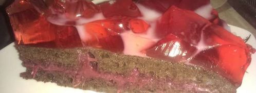 шоколадный торт с молочно-клубничным желе. Шаг 7