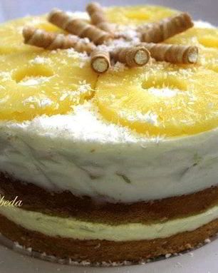 Торт Ананасово-кокосовый