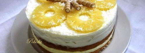 торт ананасово-кокосовый. Шаг 8