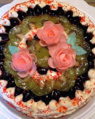 Торт Бисквит с фруктами