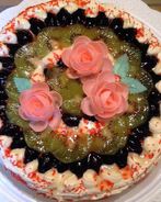 Торт Бисквит с фруктами