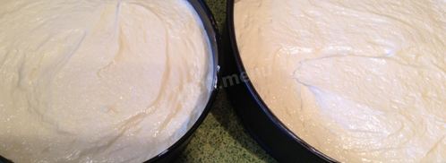 торт бисквит с фруктами. Шаг 14