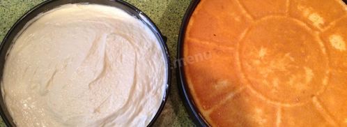 торт бисквит с фруктами. Шаг 15