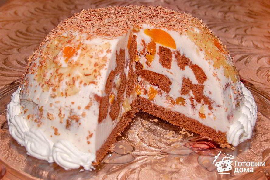 Рецепт торт фруктовая горка