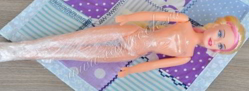 торт-кукла розовая принцесса. Шаг 17