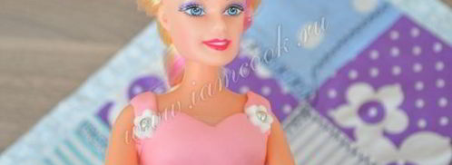 торт-кукла розовая принцесса. Шаг 20