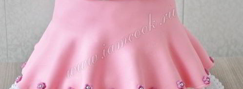 торт-кукла розовая принцесса. Шаг 22