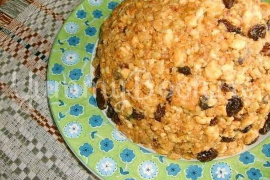 Рецепт торт муравейник с изюмом и орехами