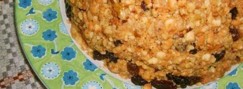 торт муравейник с изюмом и орехами. Шаг 81