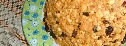 торт муравейник с изюмом и орехами. Шаг 82