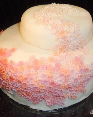 Торт на рубиновую свадьбу