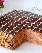 Торт Наполеон Шоколадно-сливочный