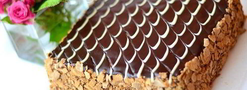 торт наполеон шоколадно-сливочный. Шаг 22