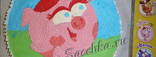 торт-разукрашка с нюшей. Шаг 6