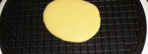 хрустящие вафельные трубочки в вафельнице. Шаг 9