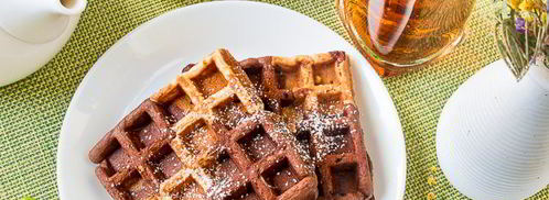 шоколадно-банановые вафли. Шаг 11