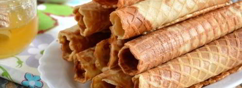 тонкие медовые вафли. Шаг 8